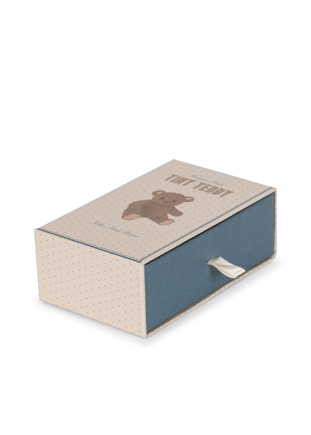 Mini-Teddy Milo mit kleinem Kissen und Decke für süsse Träume