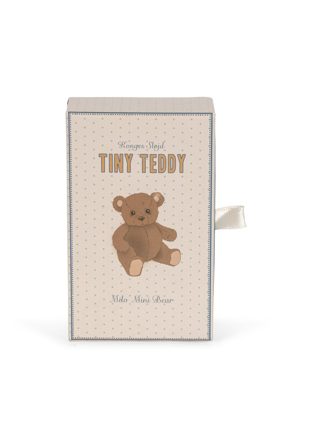Geschlossene Schachtel des Konges Sløjd Mini-Teddys Milo