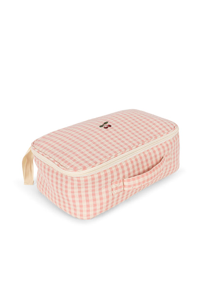 Bärechind Konges Sløjd Puppenkoffer, Pink Check, geschlossen