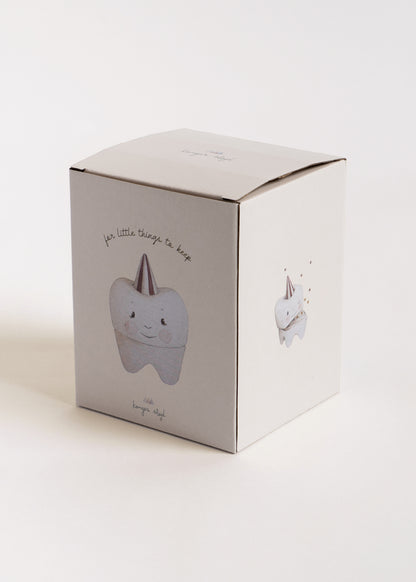 Konges Sløjd Zahnbox Tooth, Off White, in der Originalverpackung