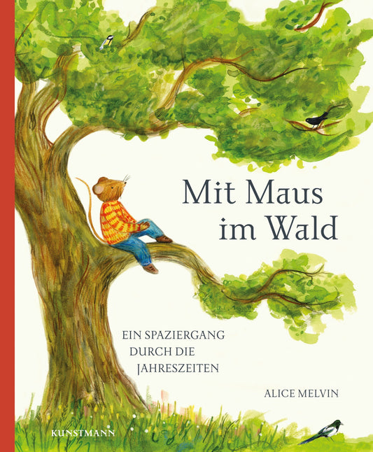 Buchcover von Mit Maus im Wald mit Maus auf einem Baum im Wald, erhältlich bei Bärechind