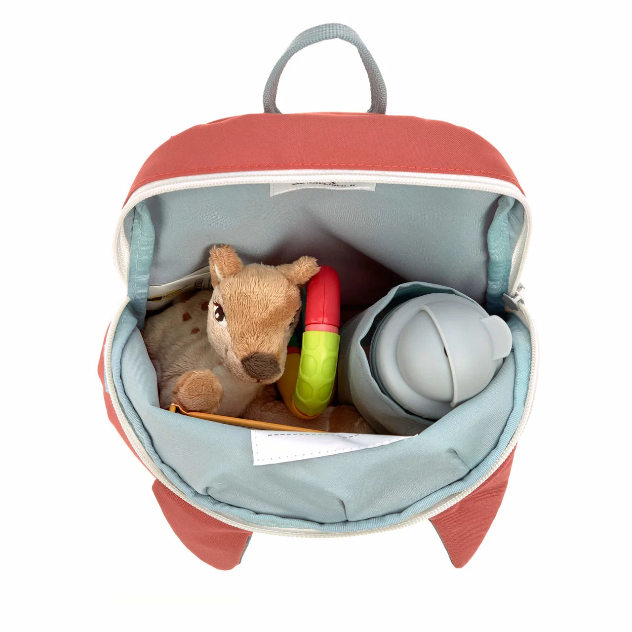 Stauraum des LÄSSIG Kindergartenrucksacks Tiny Fuchs Rot bei Bärechind Winterthur Zürich Schweiz
