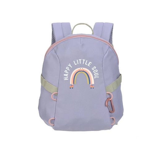 LÄSSIG Kindergartenrucksack Rainbow Pastel Lilac aus recyceltem Polyester bei Bärechind Winterthur Zürich Schweiz