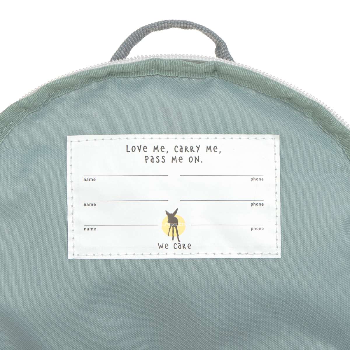 Lässig Kinderrucksack Tiny Team Feuerwehrauto, Rückansicht mit gepolsterten Trägern