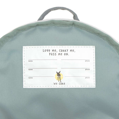 Lässig Kinderrucksack Tiny Team Feuerwehrauto, Rückansicht mit gepolsterten Trägern