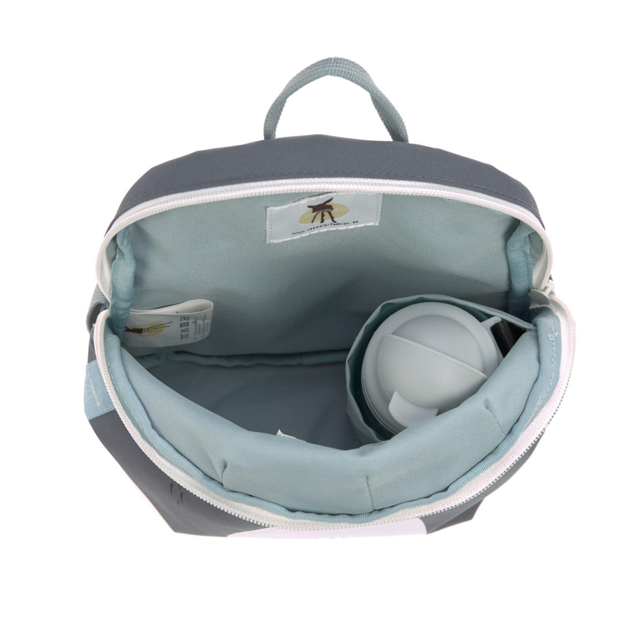 Detailansicht des Lässig Kinderrucksacks Tiny Team Waschbär