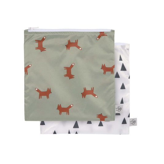 Wiederverwendbare Snackbags von Lässig im verspielten Little Forest Fuchs Design – nachhaltige Frühstücksbeutel für Kinder aus Winterthur