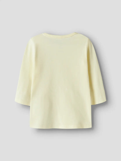 Rückseite vom NAME IT Langarmshirt in Gelb aus Baumwolle Lyocell im Bärechind Winterthur Zürich Schweiz