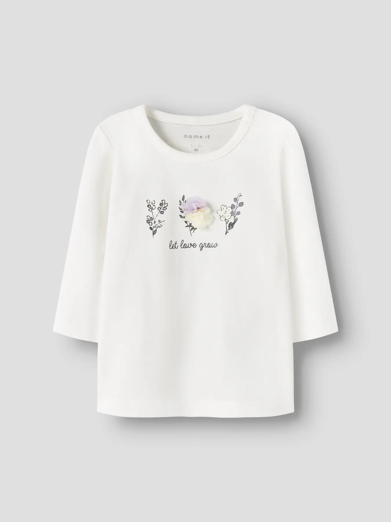 NAME IT Langarmshirt in Offwhite aus Baumwolle und Lyocell im Bärechind Winterthur Zürich Schweiz