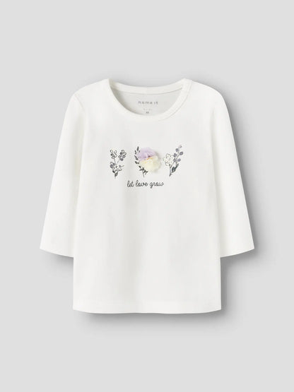 NAME IT Langarmshirt in Offwhite aus Baumwolle und Lyocell im Bärechind Winterthur Zürich Schweiz