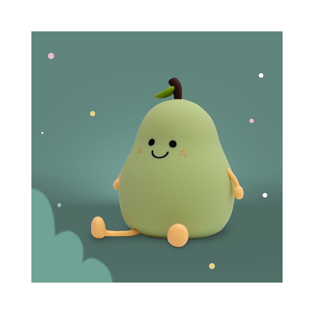 LED Nachtlicht in Birnenform aus Silikon, leuchtend im Kinderzimmer, erhältlich im Bärechind Winterthur