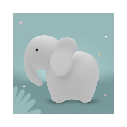 LED Nachtlicht in Form eines Elefanten aus Silikon, warm leuchtend, erhältlich im Bärechind Winterthur Zürich Schweiz.