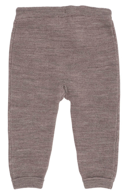 Rückseite der natur melierten Baby Leggings aus Merinowolle von Copenhagen Colors, im Bärechind in Winterthur, Zürich Schweiz