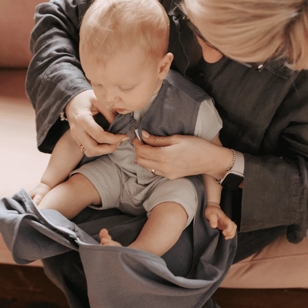 leinen schlafsack Leinen Babyschlafsack 0.5 TOG Essential Blue