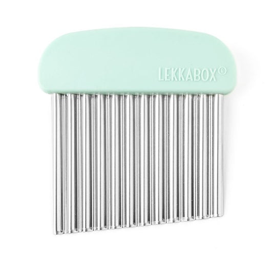 Lekkabox Wellenschneider mit Mintgriff aus Edelstahl, erhältlich im Bärechind in Winterthur, Zürich Schweiz.