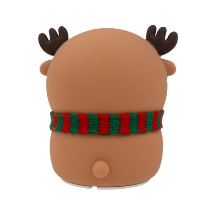 Warm leuchtende Rentier Lampe mit roter Nase, stimmungsvolle Weihnachtsbeleuchtung, erhältlich im Bärechind Winterthur Zürich Schweiz.