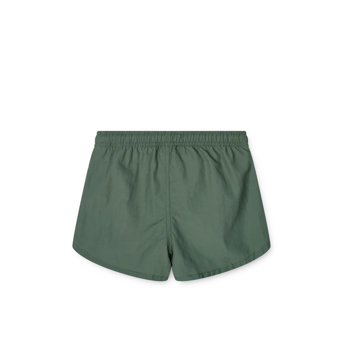 Rückansicht der Liewood Aiden Board Shorts für Kinder in Garden Green. Nachhaltiges Material mit Mesh-Futter für Komfort. Erhältlich in Winterthur, Zürich, Schweiz.