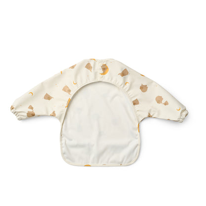 Liewood Merle Lätzchen mit Ärmeln im Arktis-Design – Vorderseite, erhältlich bei Bärechind Winterthur.