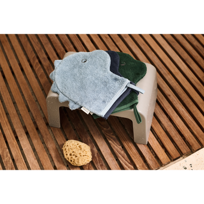 Bärechind Liewood Waschlappen Sylvester Beach Blue Mix aus 100% Bio-Baumwolle