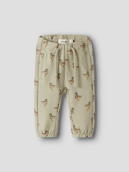 Lil'Atelier Babyhose mit Entenprint in Beige