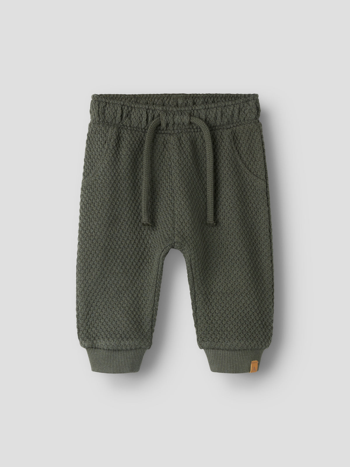 Baumwolle Baby-Hose von Lil'Atelier mit Strukturmuster in Kambaba, Vorderansicht