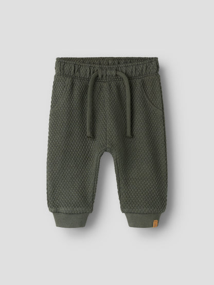 Baumwolle Baby-Hose von Lil'Atelier mit Strukturmuster in Kambaba, Vorderansicht