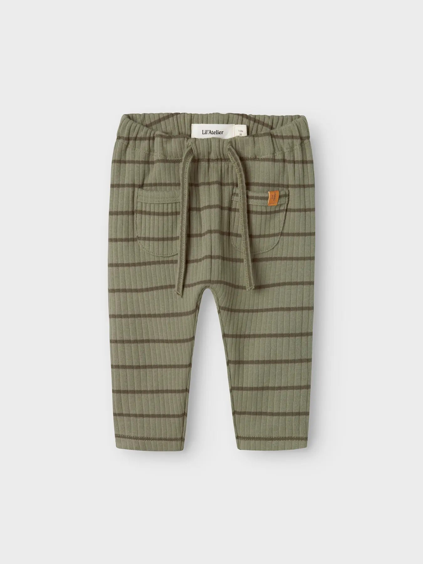 LIL'ATELIER Babyhose mit Streifen aus Baumwolle in Oliv – bei Bärechind in Winterthur, Zürich, Schweiz

