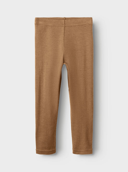 Braune Leggings aus 100 % Wolle von Lil’Atelier – exklusiv bei Bärechind in Winterthur, Zürich, Schweiz.
