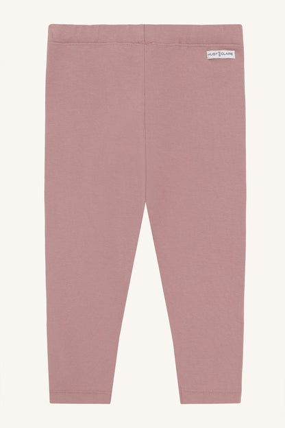 Gefütterte Kinder Leggings Lisa in Rose aus Bio-Baumwolle, Bärechind Schweiz