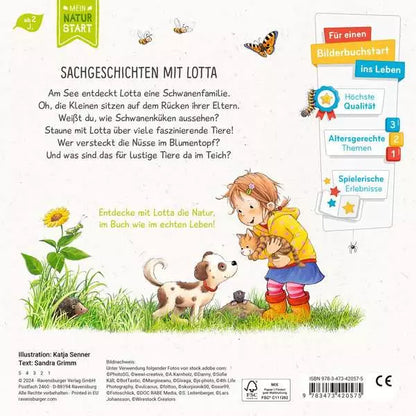 Rückseite des Buchs mit Produktbeschreibung und Details