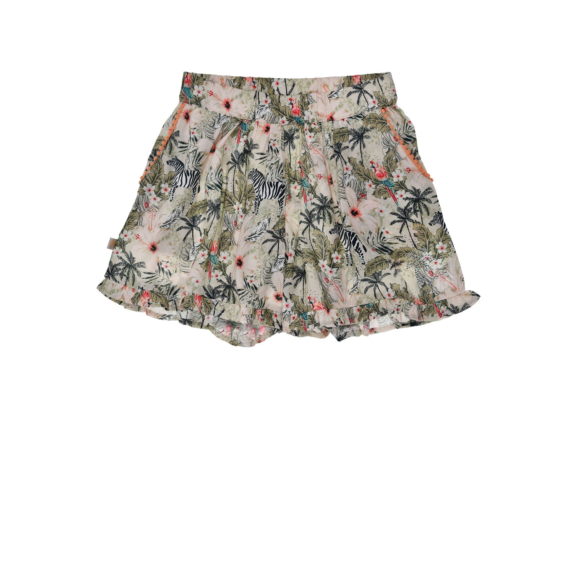 Mädchen Hosenrock mit Jungleprint und elastischem Bund – leichter Sommer Skort für Kinder bei Bärechind Winterthur Schweiz
