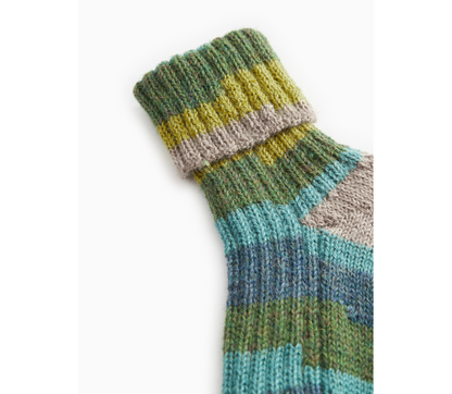 Paar MarMar Azusa Socken aus Alpakawolle in Multicolour Boy