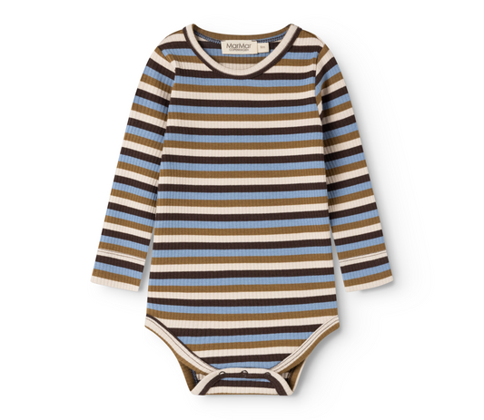MarMar Langarm Rippbody, Stripes, Vorderansicht