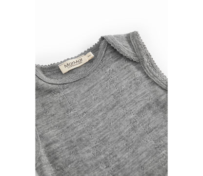MarMar Wollbody ärmellos, Grey Melange, erhältlich bei Bärechind