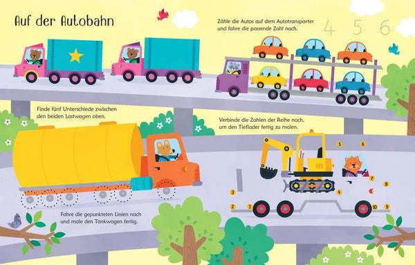 Mein Wisch und weg Buch Lastwagen und Bagger