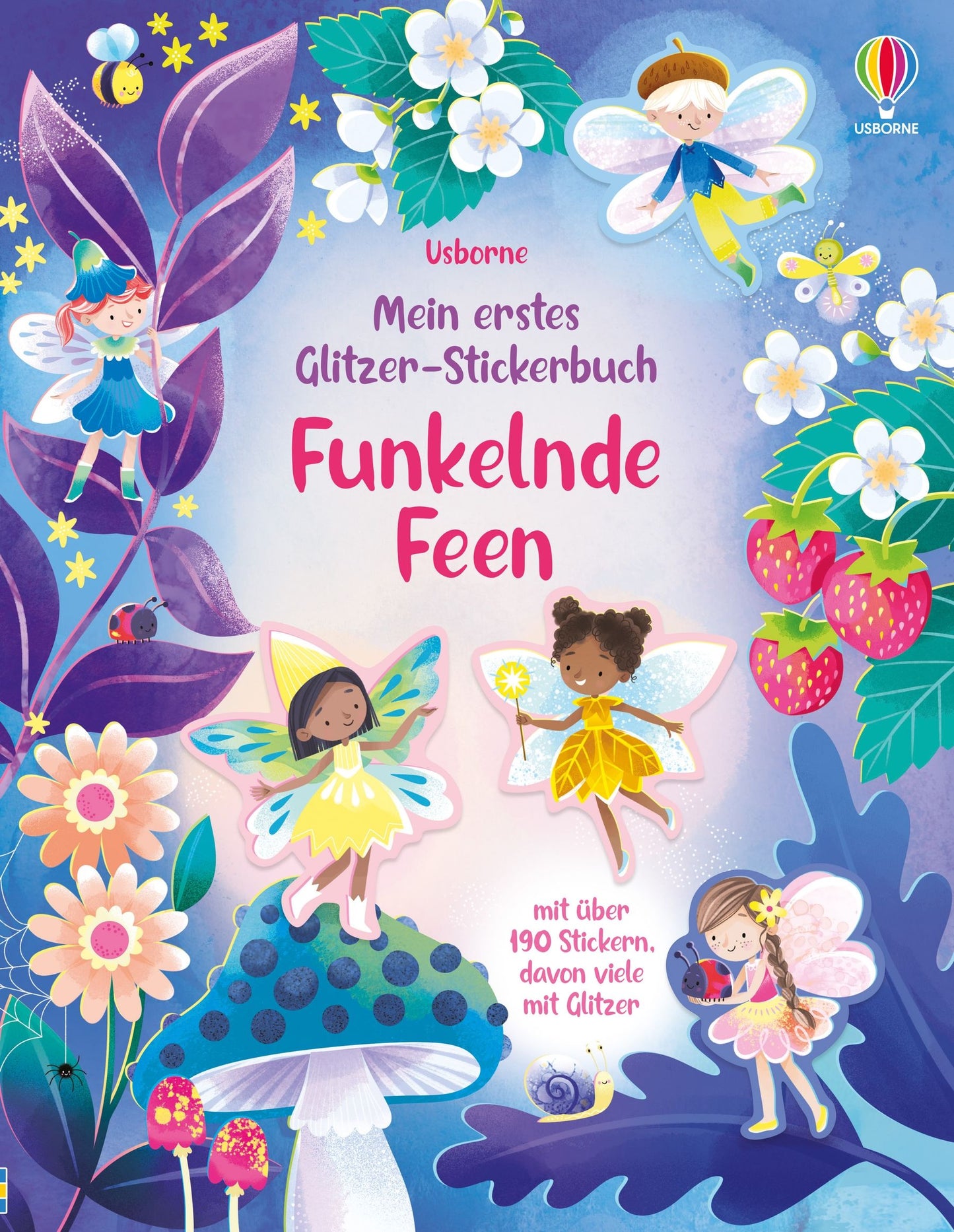 Meine glitzernde Stickerwelt: Funkelnde Feen, Usborne Verlag bei Bärechind