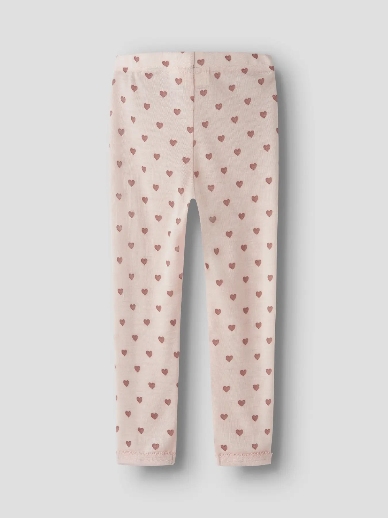 Legging mit Herzchenprint in Morganite, Ganzansicht