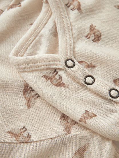 Bärechind Lil'Atelier Merino/Modal Langarmbody, Detailansicht der Druckknöpfe