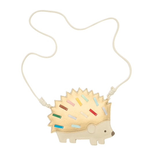 Mimi & Lula Harry Hedgehog Tasche für Kinder mit bunten Satin-Stacheln, erhältlich im Bärechind Schweiz.