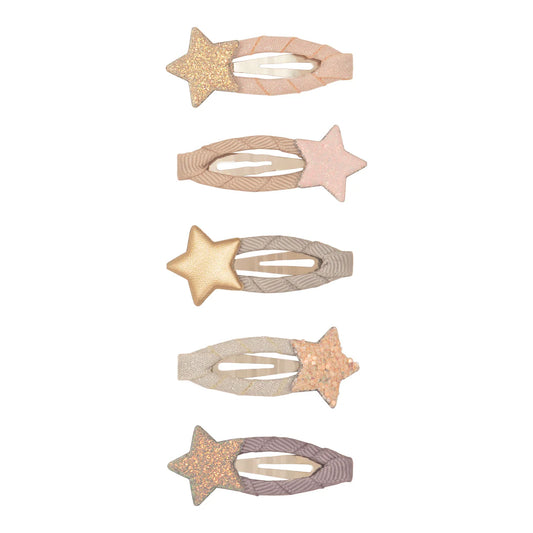 Mimi & Lula Mini-Haarclips mit Sternen in neutralen Farben, erhältlich in Winterthur, Zürich, Schweiz