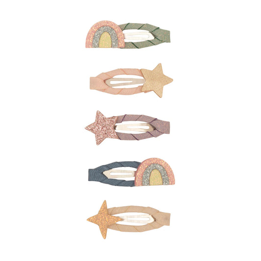 Mimi & Lula Mini-Haarclips mit Sternen und Regenbögen, erhältlich in Winterthur, Zürich, Schweiz