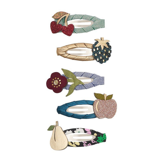 Mimi & Lula Mini Haarclips mit Winterfrüchten, Beeren, Apfel und Birne bei Bärechind Winterthur Zürich Schweiz