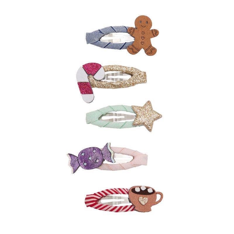 Mimi & Lula Weihnachts Mini Haarclips mit Lebkuchenmann, Zuckerstange und Stern bei Bärechind Winterthur Zürich Schweiz