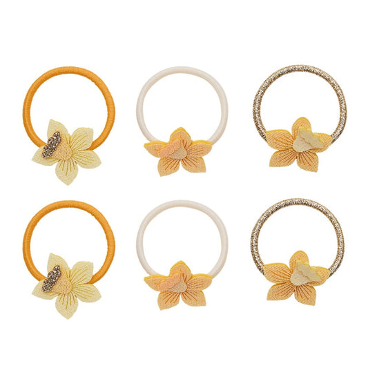 Mimi&Lula Haargummis Set mit gelben Blumen, erhältlich bei Bärechind in Winterthur, Zürich, Schweiz.