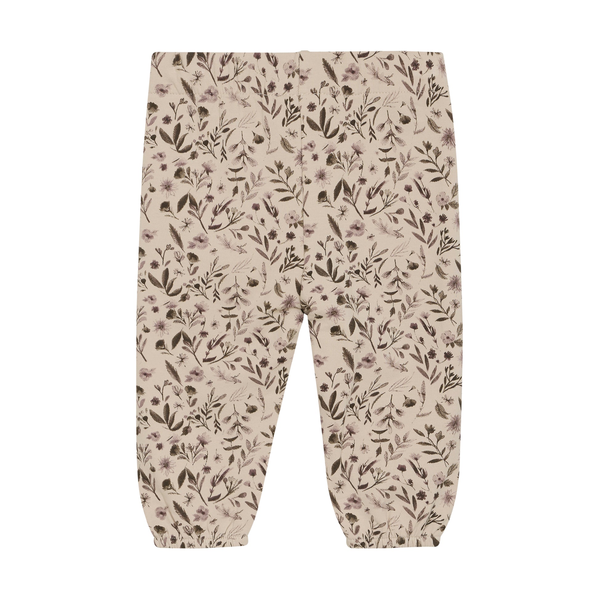 Rückansicht der MINYMO Babyhose mit Blumen aus Bambus-Baumwolle – zu kaufen bei Bärechind in Winterthur, Zürich, Schweiz.