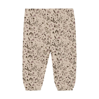 Rückansicht der MINYMO Babyhose mit Blumen aus Bambus-Baumwolle – zu kaufen bei Bärechind in Winterthur, Zürich, Schweiz.