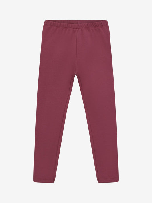 Minymo Bio Sweatleggings in Crushed Berry, Frontansicht
