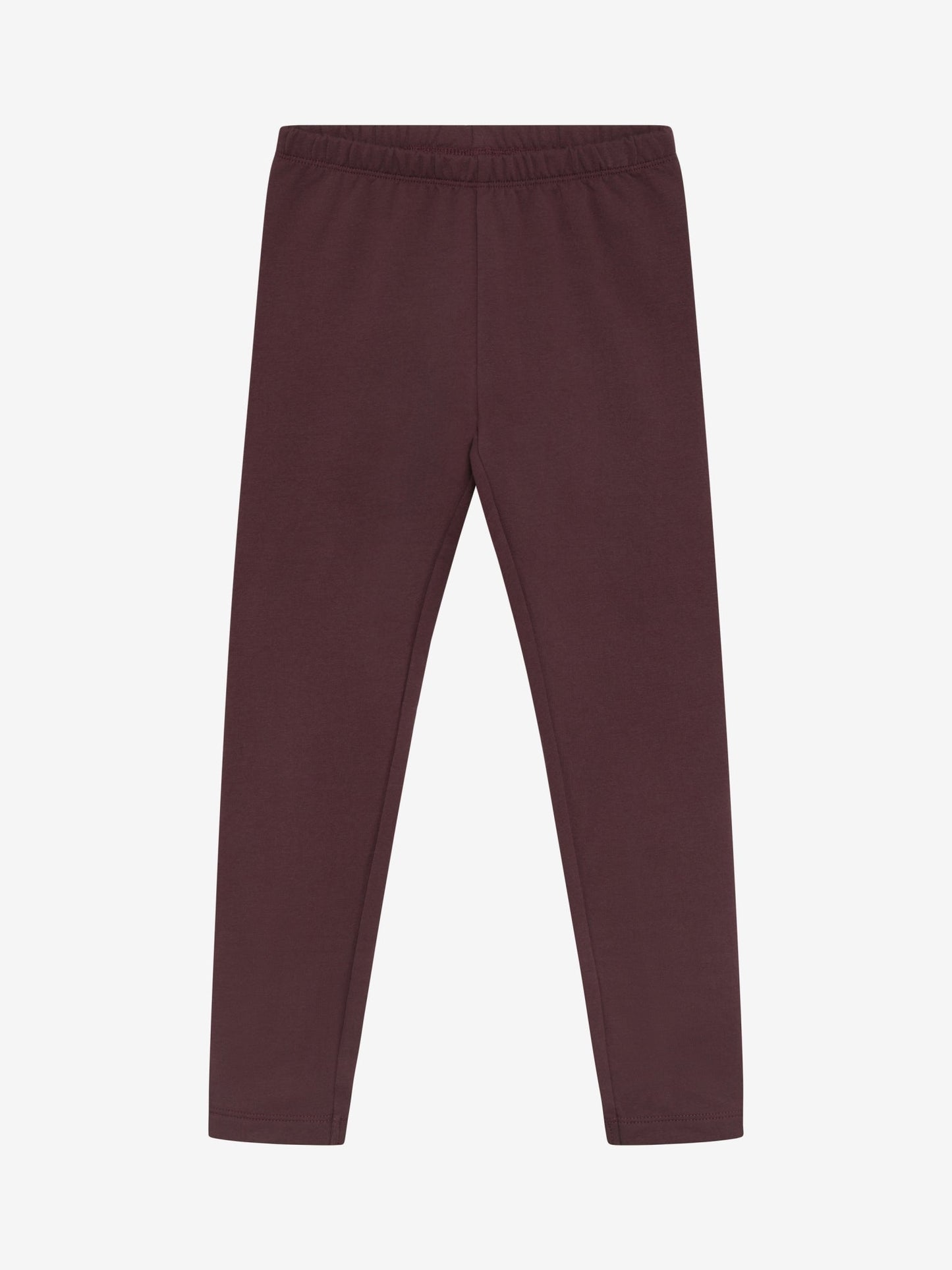 Minymo Bio Sweatleggings in Huckleberry, Frontansicht