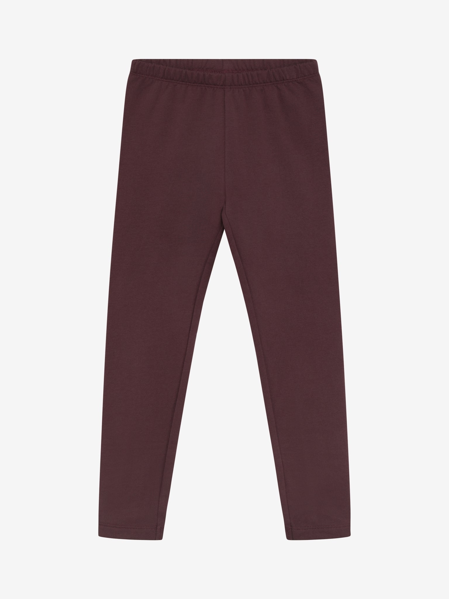 Minymo Bio Sweatleggings in Huckleberry, Frontansicht