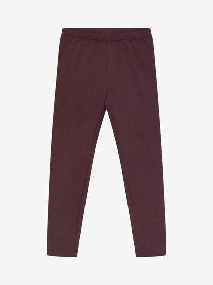 Minymo Bio Sweatleggings in Huckleberry, Frontansicht